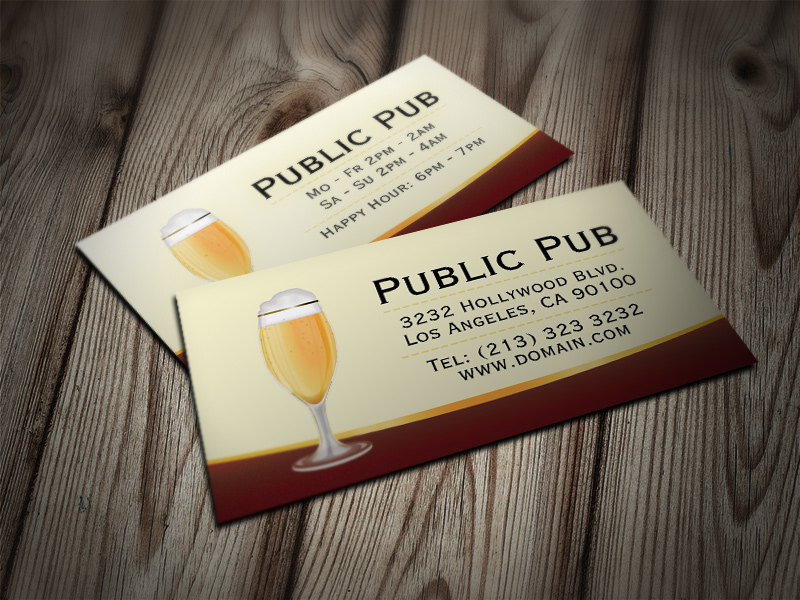 Beer Bar and Pub Business Cards