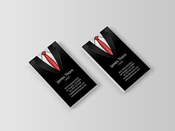 Black Suit Business Card Review Image