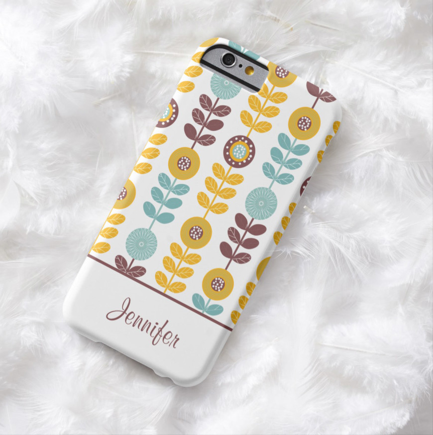 Cute Floral Pattern Barely There iPhone 6 Case