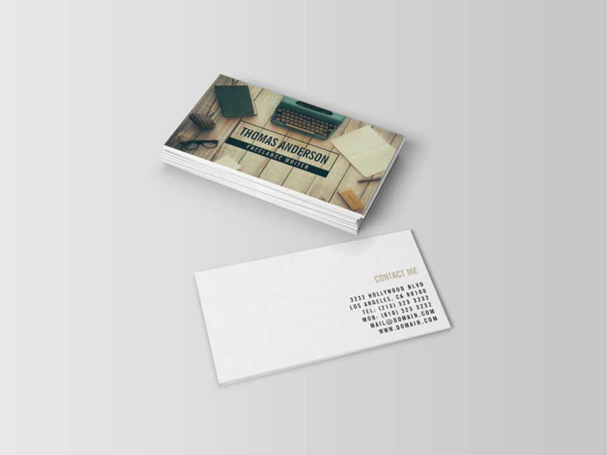 Business Cards ideal for writers, bloggers, book authors and editors
