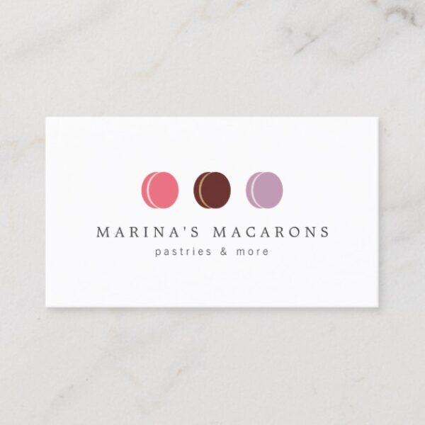 french macaron trio logo 3 on white business card r26afb593f21241019c16aec25dfd5229 em40i 630