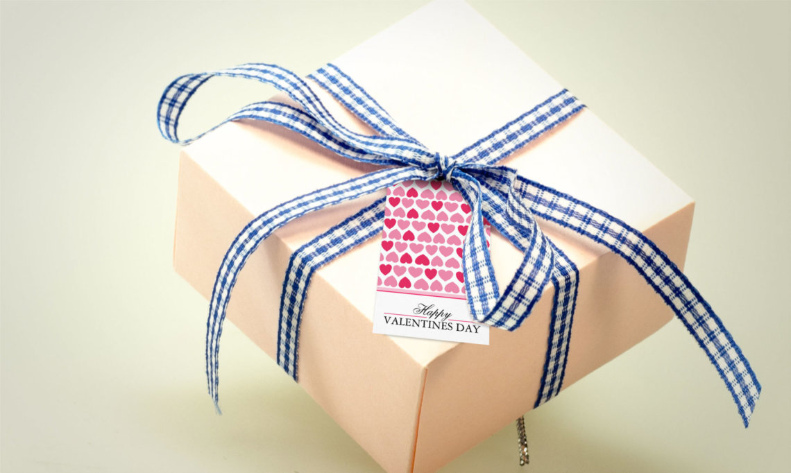 happy valentines day gift tag by j32design
