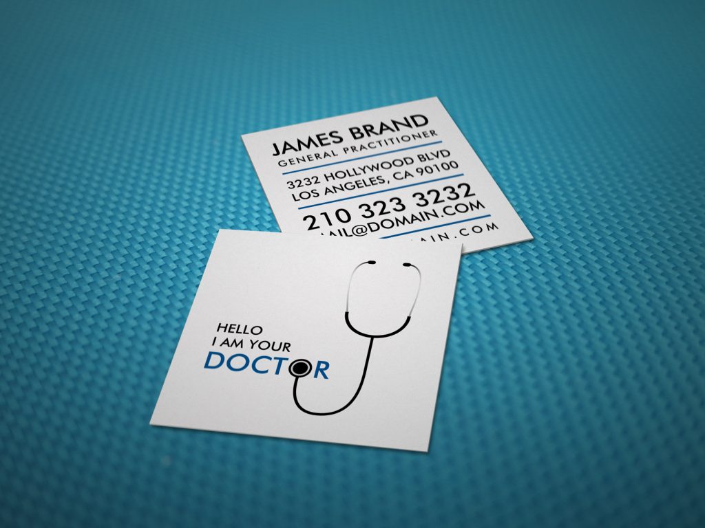 hello-i-am-your-doctor-general-practitioner-square-business-card