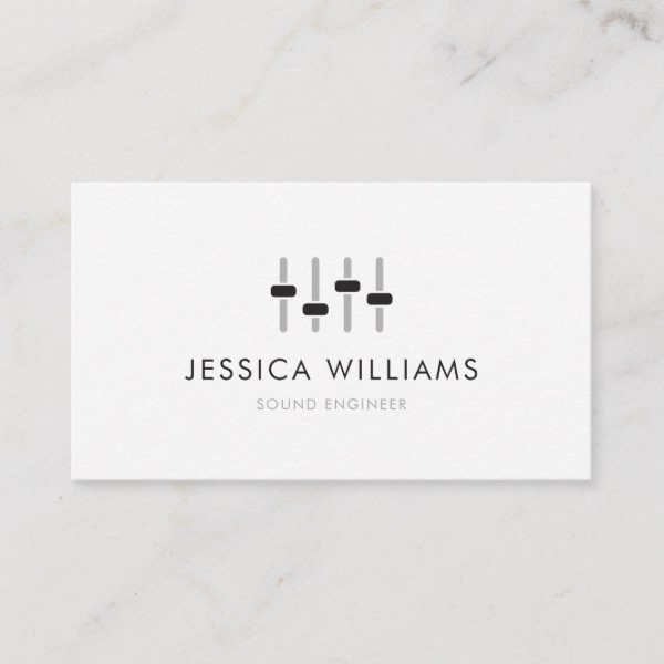 Sound Engineer Business Card