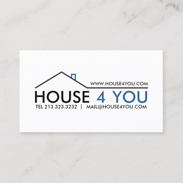 Simple Professional Real Estate Business Card