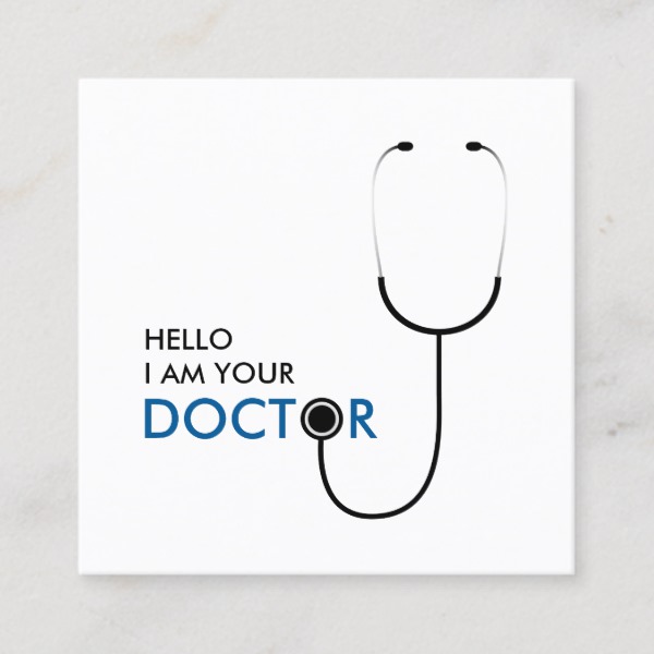 Hello I am your Doctor General Practitioner Square Business Card