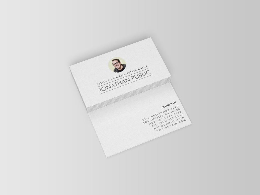 Professional Real Estate Agent Business Cards