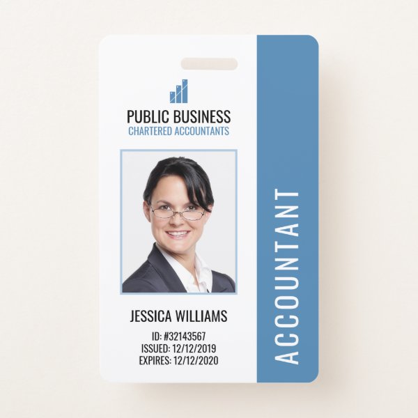 Modern Professional Logo Staff Employee ID Badge