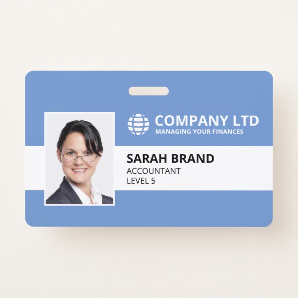 Modern Corporate Business Staff ID Badge