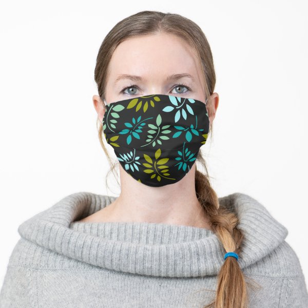 Leaf Pattern Cloth Face Mask