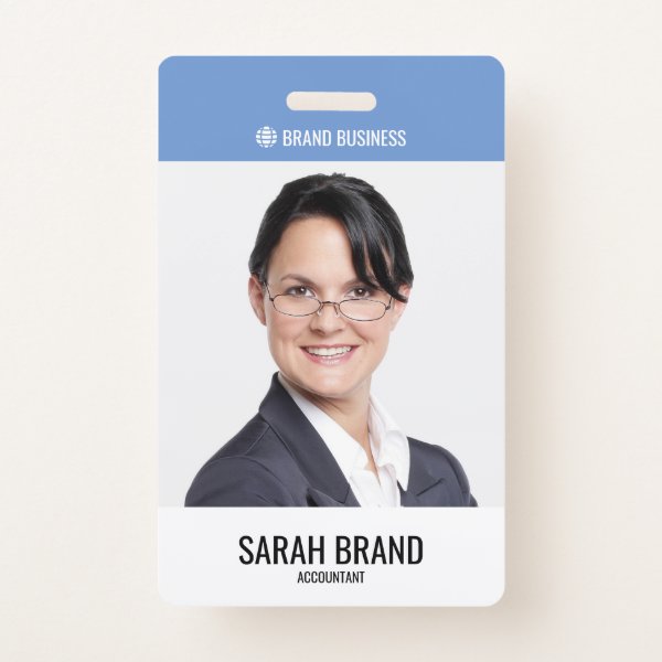 Modern Large Employee Photo Staff ID Badge