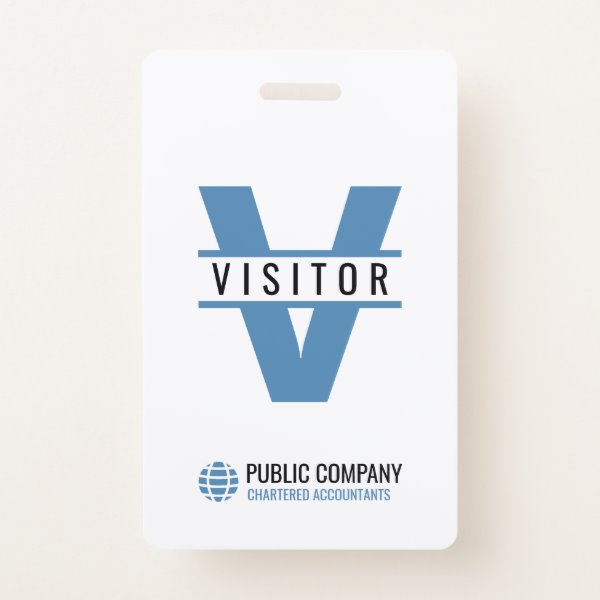 Modern Visitors ID Card