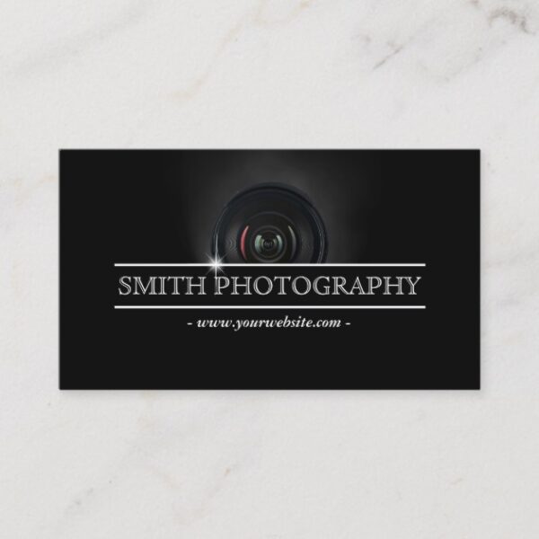 photographer modern camera lens photography business card r41badc220c7b41f88c1e68477b2452bd em40i 630
