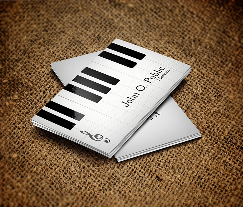 business cards music