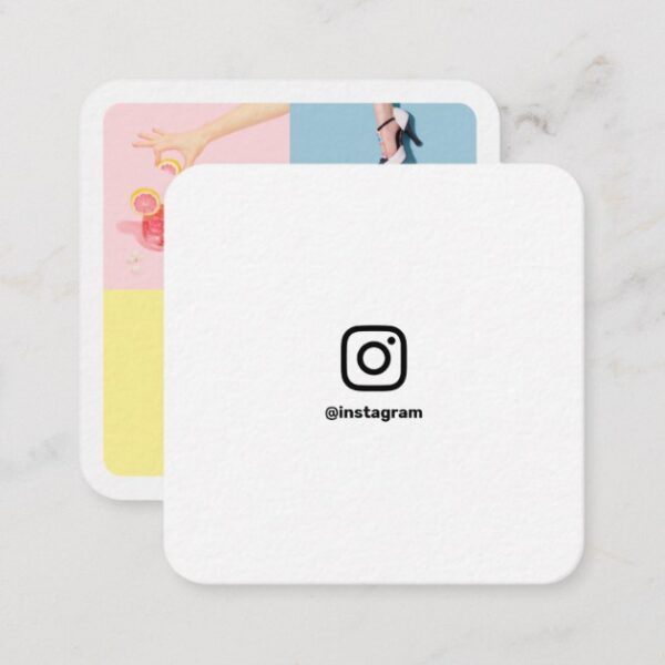 Social media Instagram photos minimal photography Calling Card