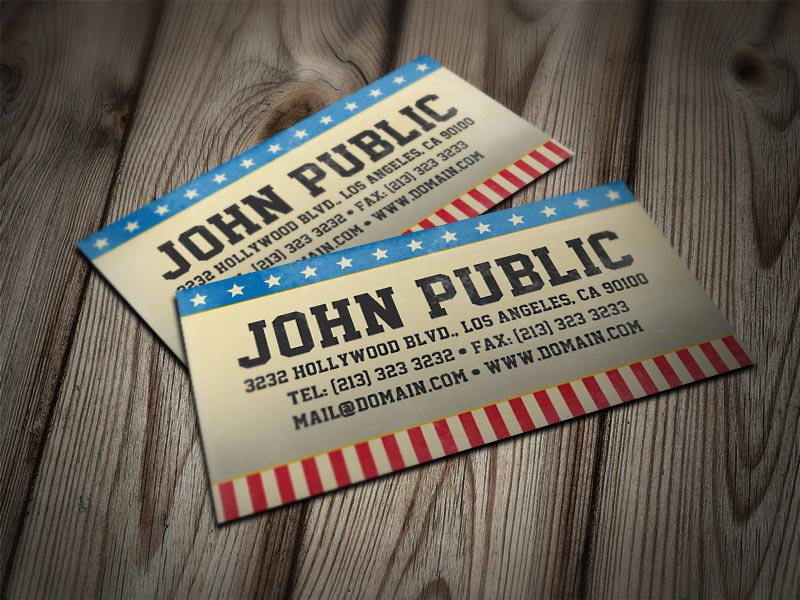 Vintage Style America Business Card