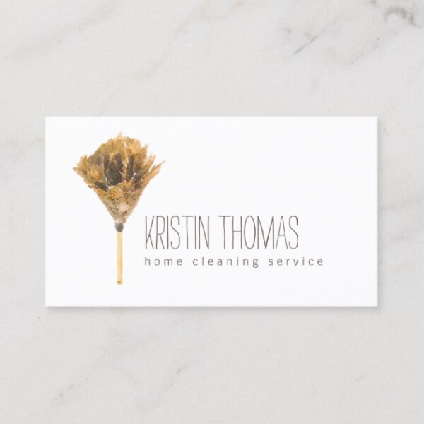 watercolor feather duster home cleaning service business card r2a41bdc9e35f4433ab7bc7ffecfe4495 em40i 630