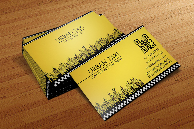 Yellow Cab Driver Taxi Driver Business Card